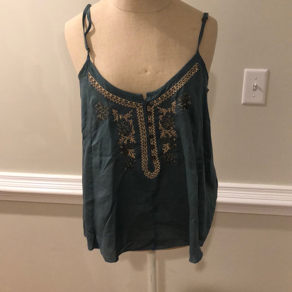 Blue tank top